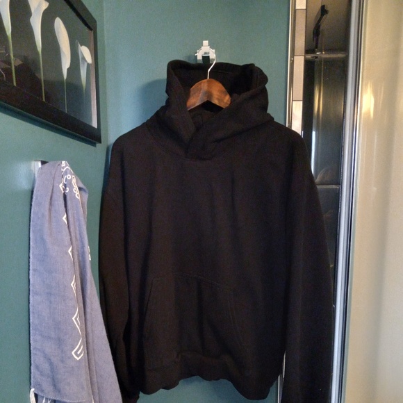 Aritizia- Cozy Sweatfleece Perfect Hoodie-Women's SZ XL- Black - Picture 2 of 7